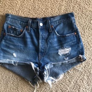Levi’s 501 size 26 high waist shorts